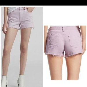 NWT $165 Rag & Bone NY Cut Off Denim Shorts In Lilac Size: 27